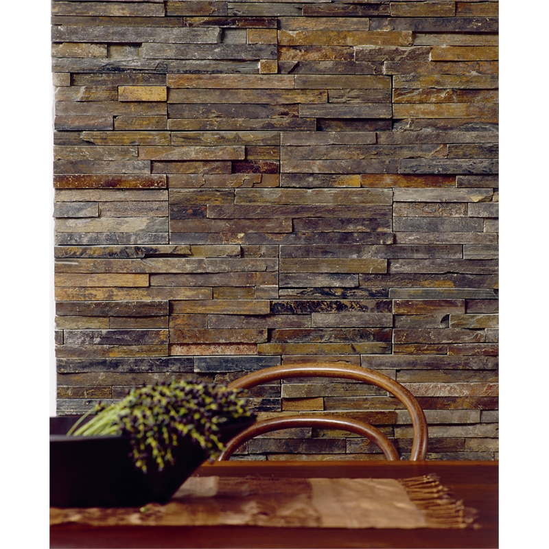 Decor8 Tiles 400 x 100mm Burnt Sienna Series 2 Stacked Stone