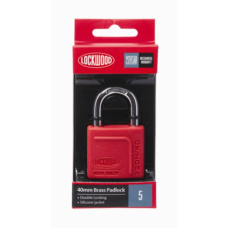 Lockwood 40mm Alloy Silicon Padlock Bunnings Warehouse