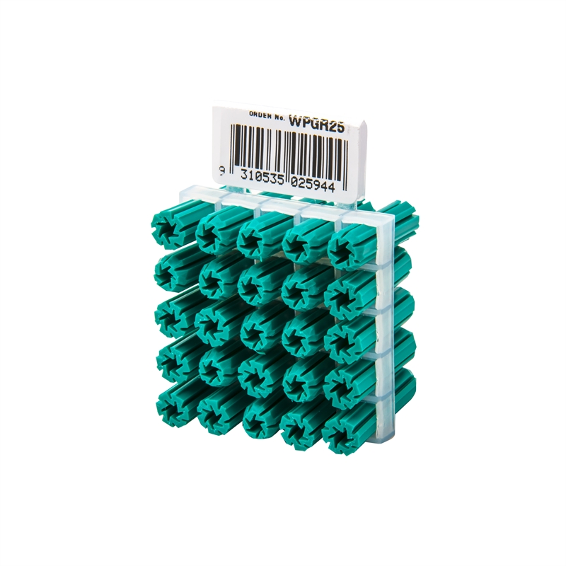 Ramset 25mm Green Plastic Wall Plugs 25 Pack Bunnings Warehouse