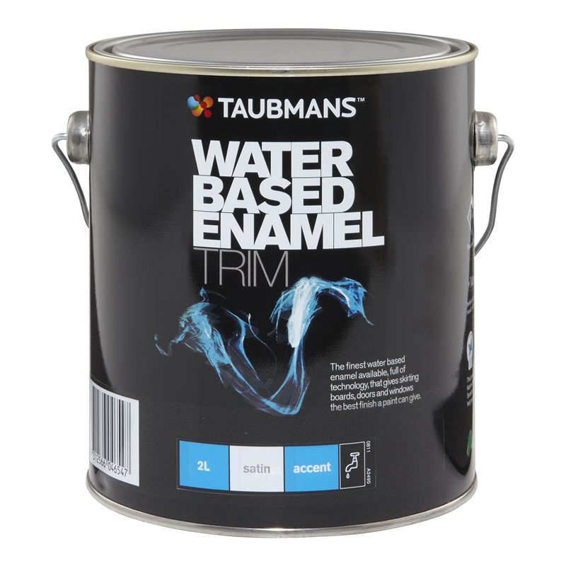 Taubmans Water Based Enamel Trim 2L Satin Accent Enamel Paint I/N