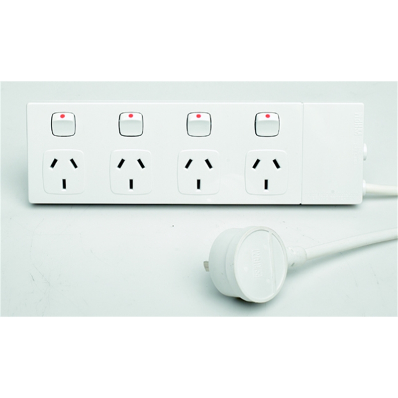 HPM 4 Outlet Switched Surge Protected Powerboard I/N 4332255 | Bunnings ...