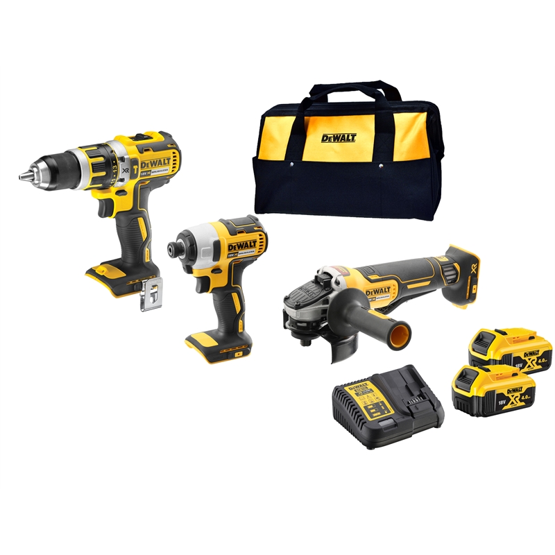 DEWALT 18V 3 Piece XR Heavy Duty Brushless Combo Kit Bunnings Warehouse