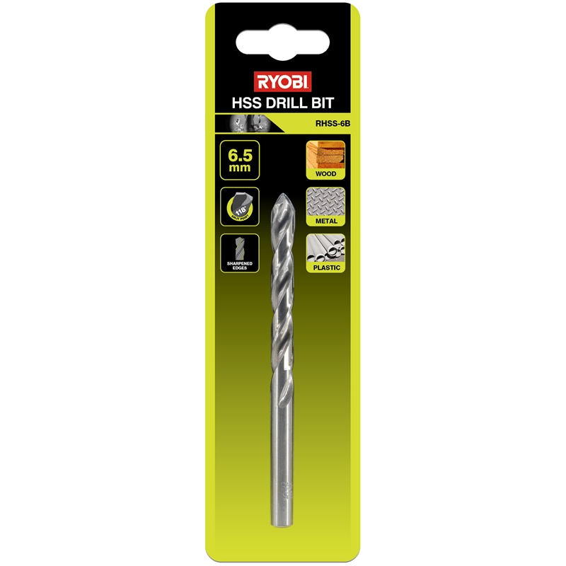 Ryobi 6.5mm HSS Drill Bits | Bunnings Warehouse