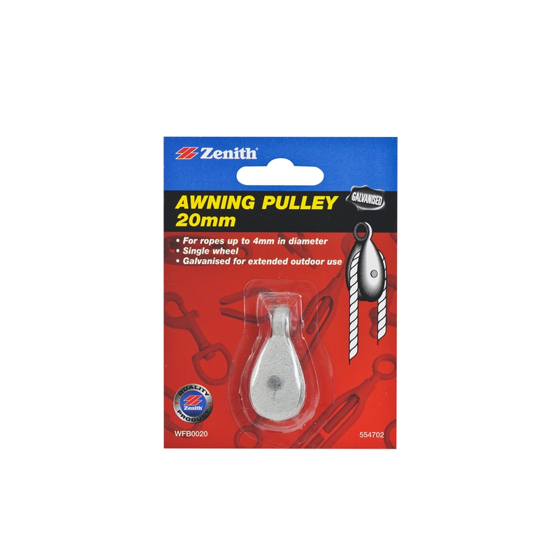 Zenith 20mm Galvanised Single Wheel Awning Pulley Bunnings Warehouse
