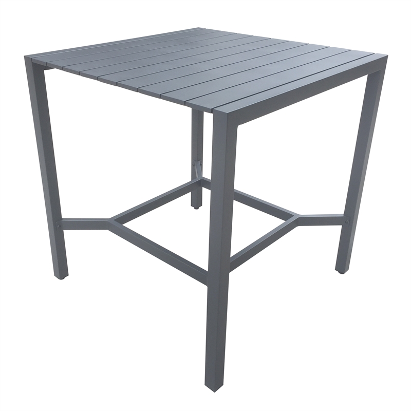 Mimosa 100 x 100cm Aluminium Lava 8 Seater Bar Table Bunnings Warehouse