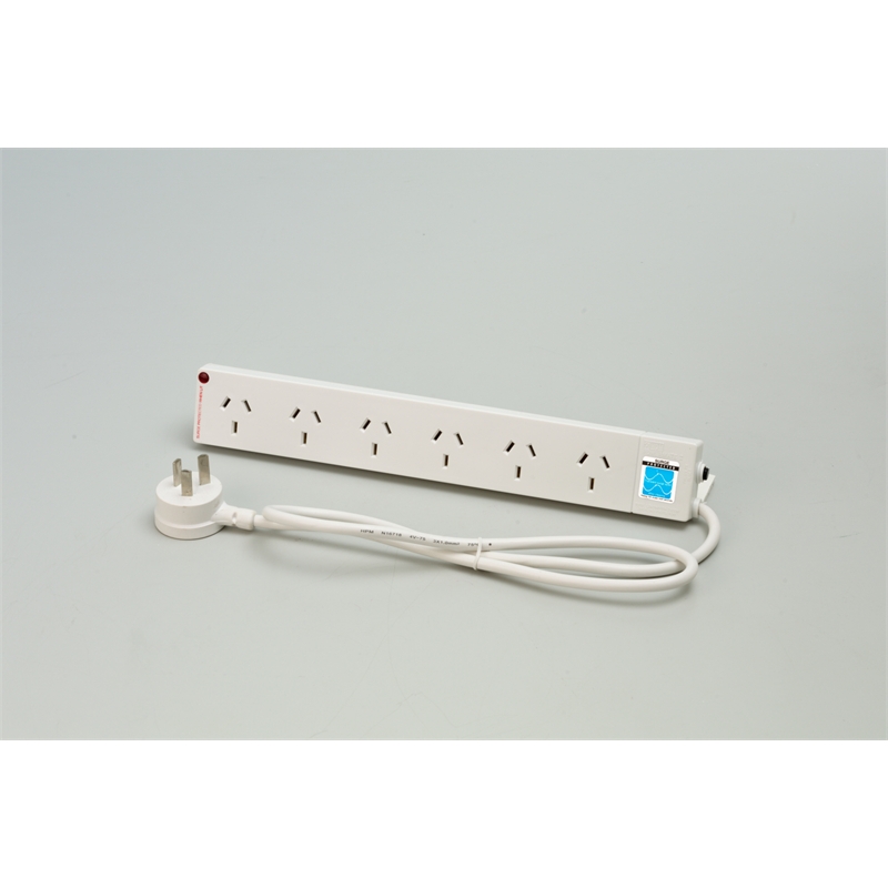 HPM 6 Outlet Power Board with Surge Protection I/N 4335423 Bunnings