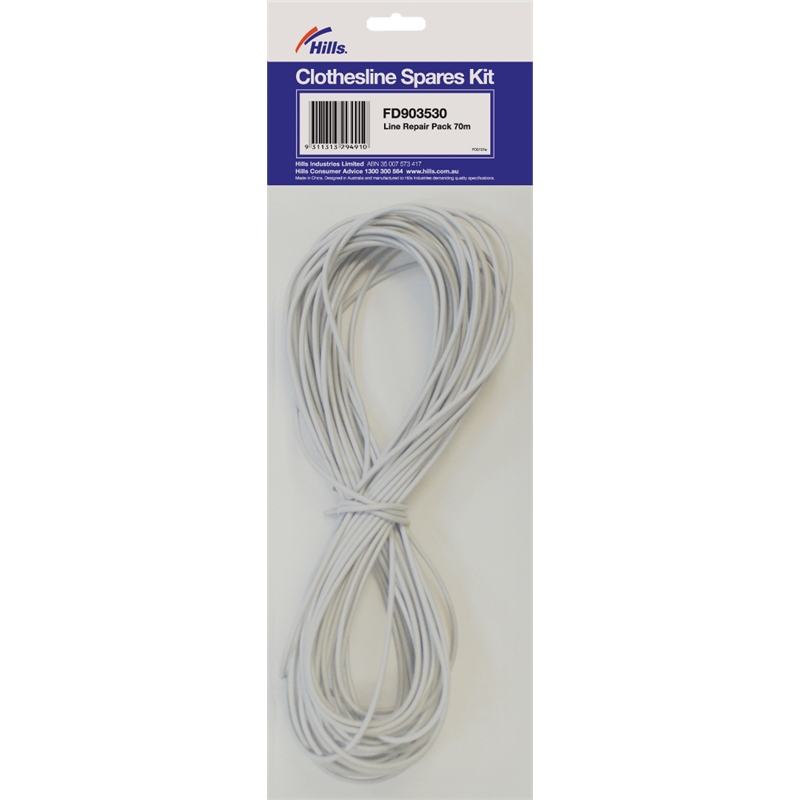 Hills 70m Grey Clothesline Accessory Replacement Line FD903530 I/N