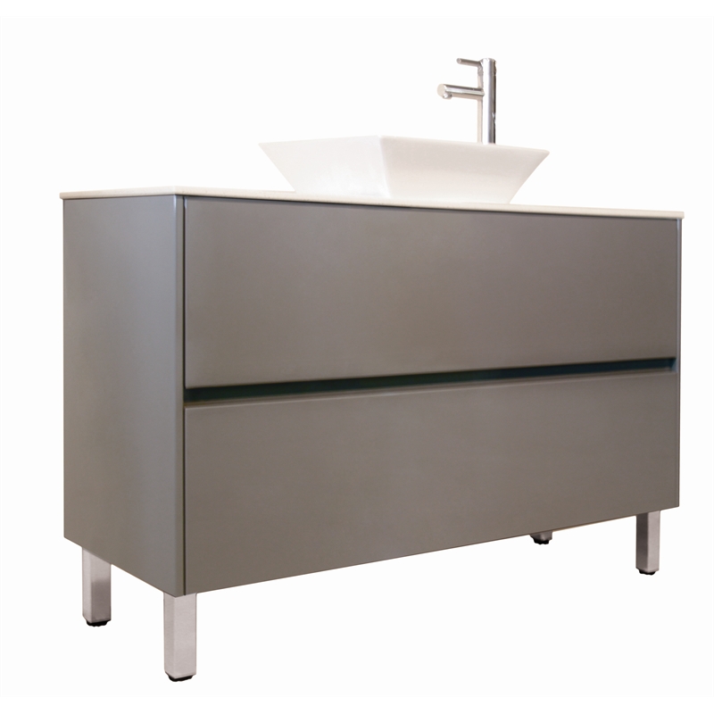 Forme 1200mm Quay Floor Vanity with Stone Iron Ore Cubo | Bunnings ...