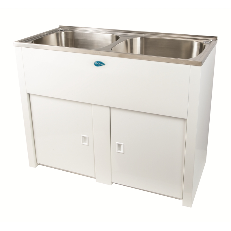 Everhard 45L NuGleam Double Laundry Trough And Cabinet Bunnings Warehouse   D45d4fe8 B2a2 4c4d A339 8839fab94db6 