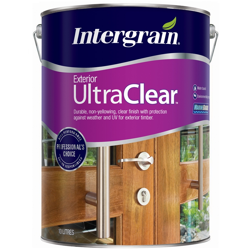 Intergrain UltraClear 10L Satin Exterior Timber Finish 