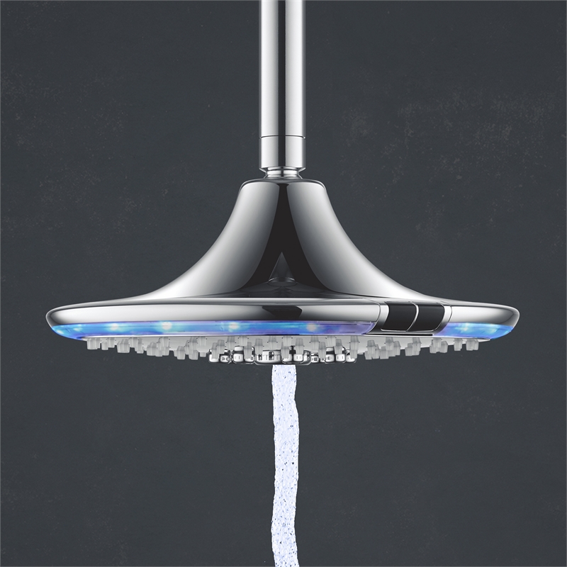 D'Lucci Chrome Round Sensor Switch Shower Head Bunnings Warehouse
