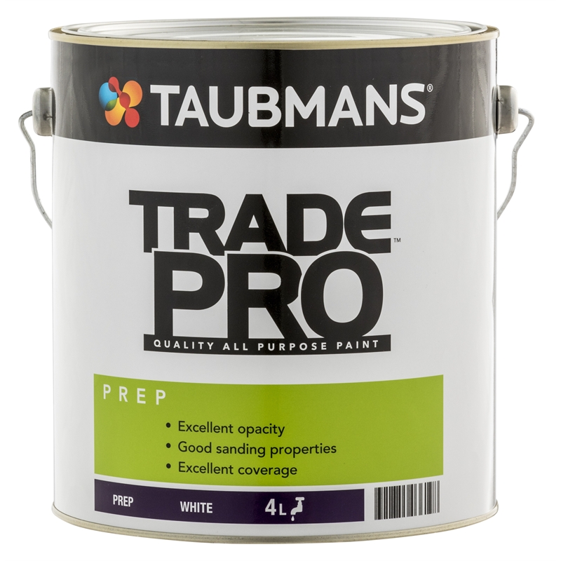 Taubmans Trade Pro 4L White Prep Undercoat Paint Bunnings Warehouse