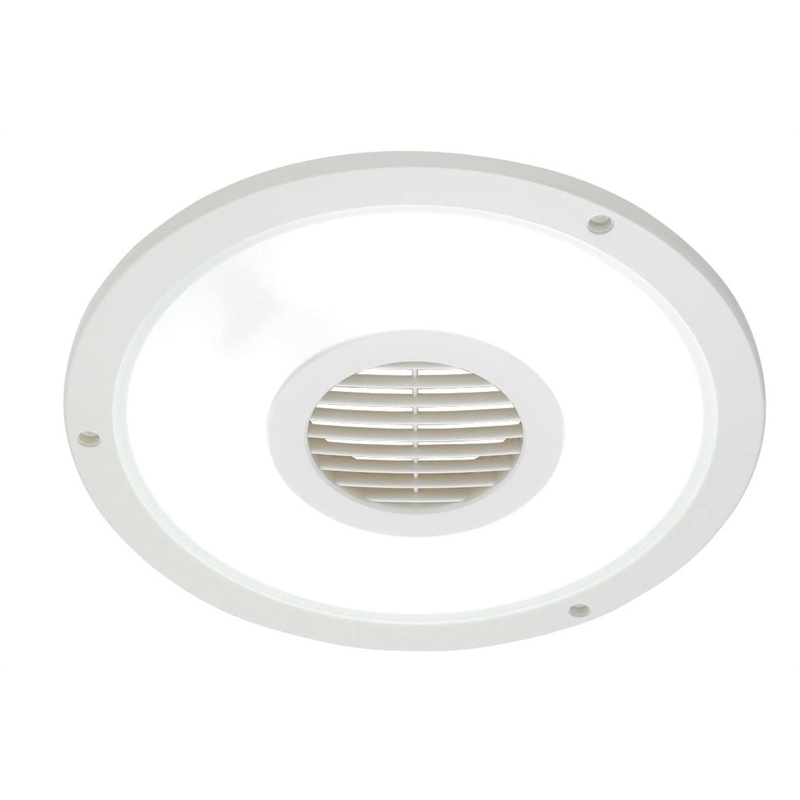 Heller 250mm Round White Exhaust Fan With Light Bunnings
