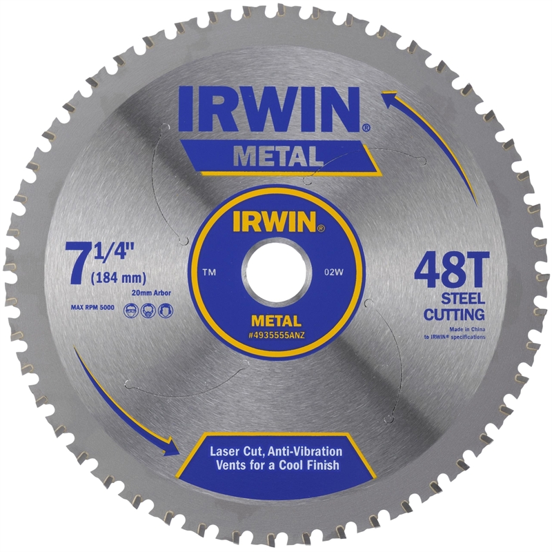 Irwin 184mm 48t Metal Circular Saw Blade Bunnings Warehouse 7037