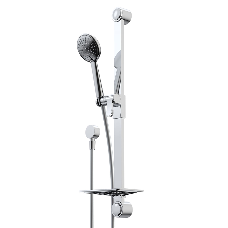 Caroma Chrome Jade Rail Shower Bunnings Warehouse