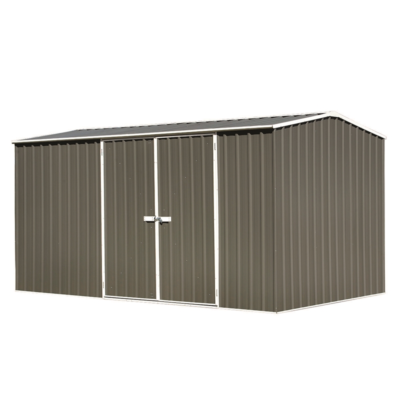 qiq fix 1.5 x 0.8 x 1.9m zinc side door garden shed i/n