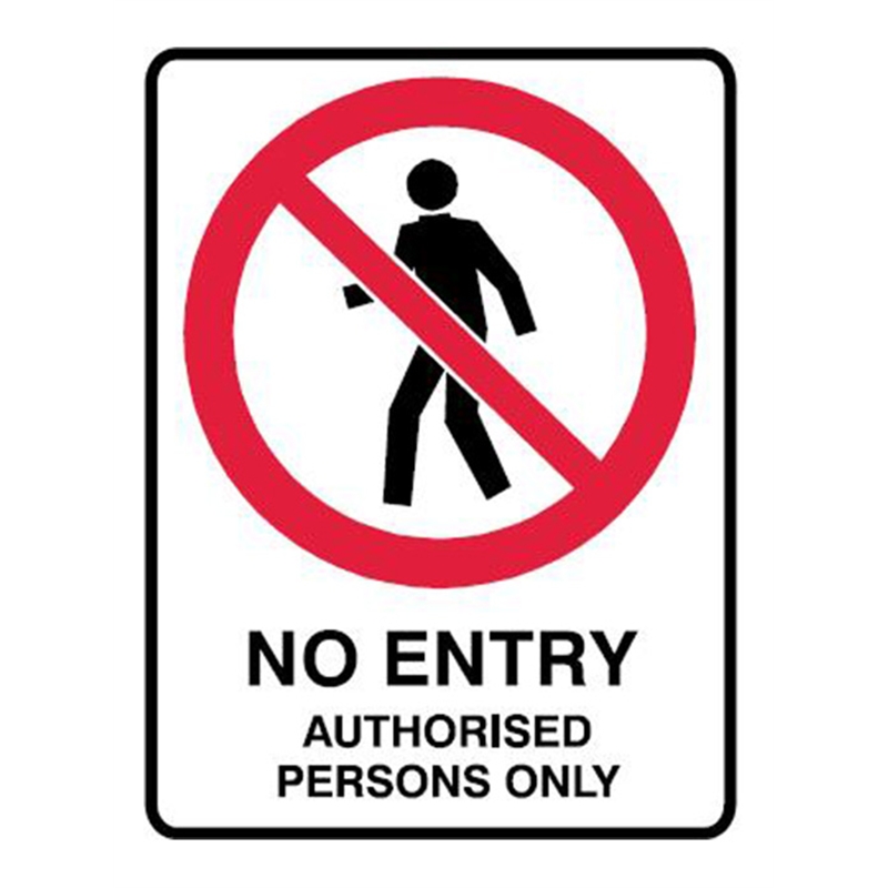 Whites On-Site 450 x 300mm No Entry Safety Sign | Bunnings Warehouse