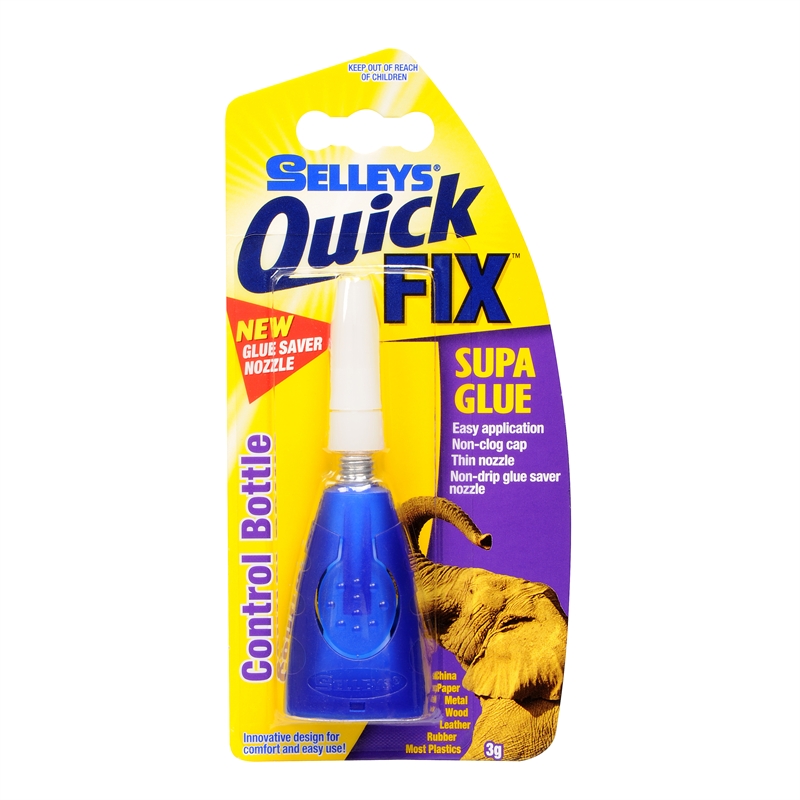 Selleys 3g Quick Fix Control Bottle Supa Glue Adhesive I/N 1230086 ...