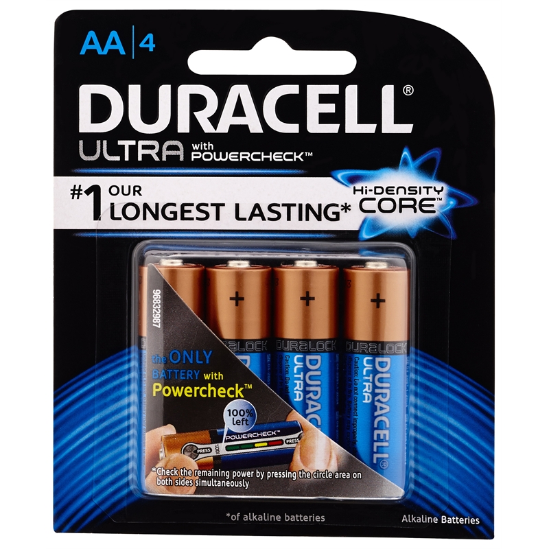 Duracell Ultra AA Batteries - 4 Pack