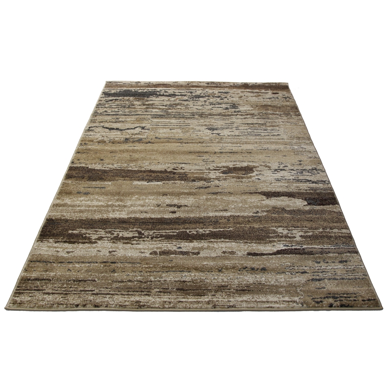 Hufflett 150 x 230cm Travertine Modena Heat Set Polypropylene Rug