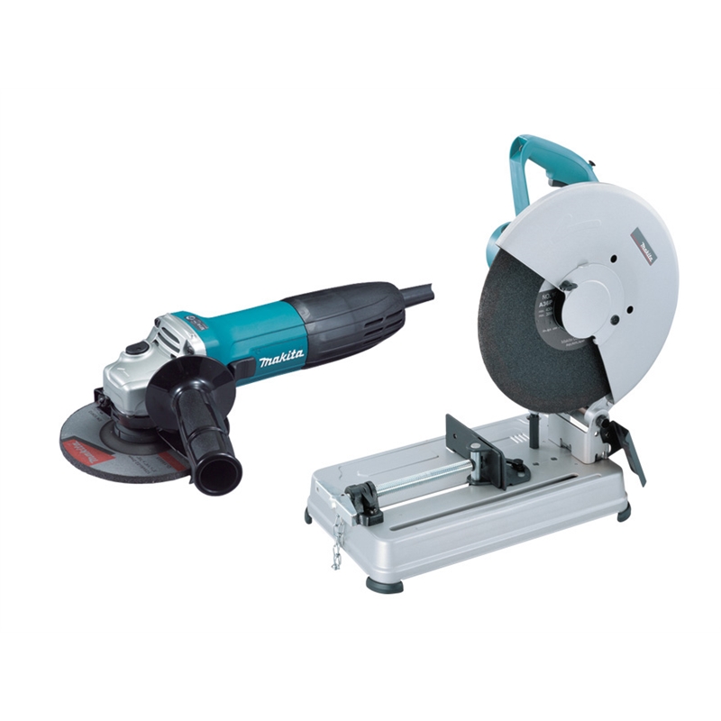 Makita 355mm Metal Cut Off Saw With Angle Grinder Bunnings Warehouse