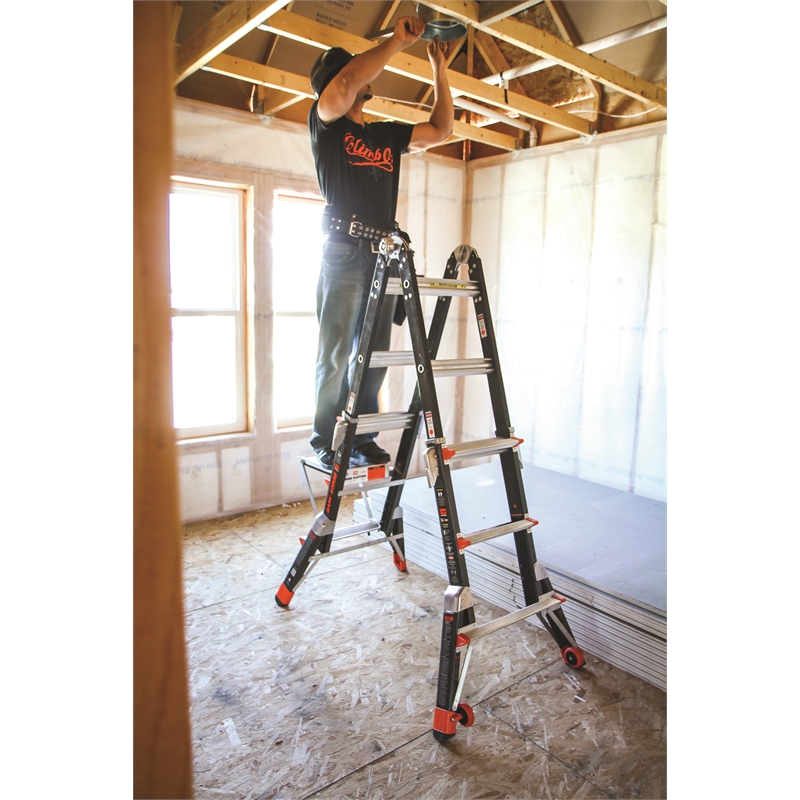 Little Giant Large 3-5 Step M13 Multi Purpose Fibreglass Dark Horse Ladder