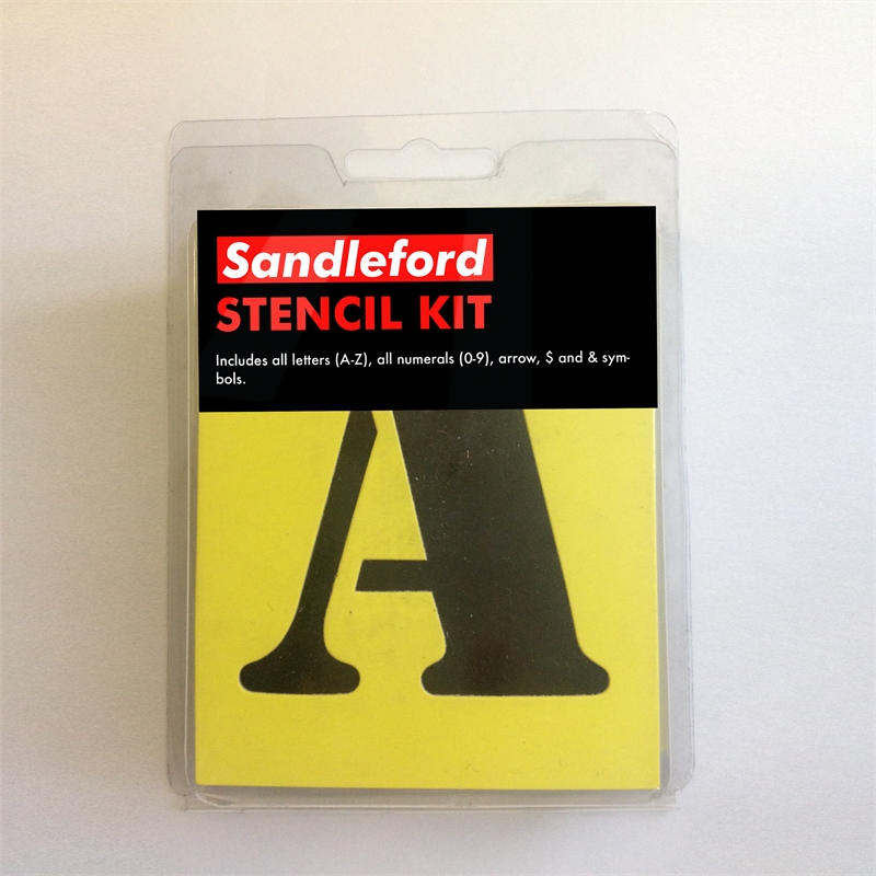 Sandleford 100mm 0-9 / A-Z / $ / & Arrow Stencil Kit I/N 3291574 ...