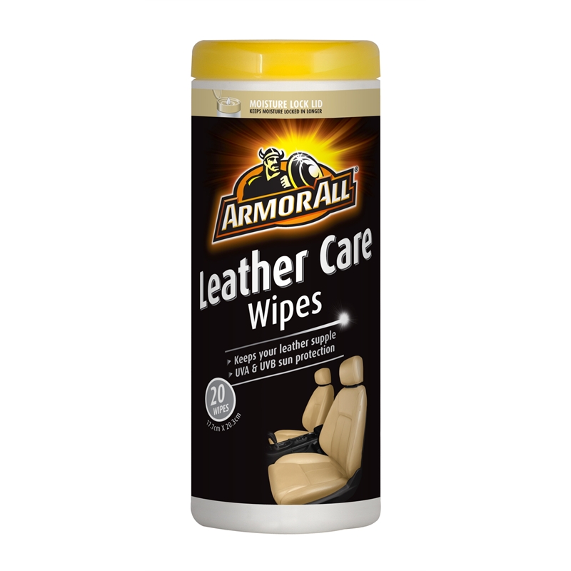 ARMOR ALL Leather Wipes Car Cleaner 20 Pack I/N 4640006 Bunnings