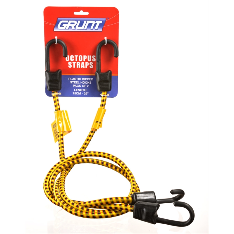 Grunt 75cm Tie Down Octopus Straps 2 Pack I/N 4310125 Bunnings