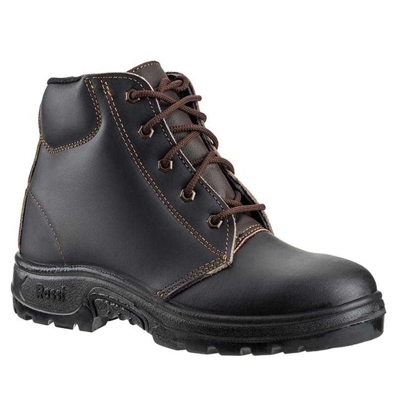 Rossi Size 7 Claret Steel Cap Lace Up Boots I/N 3350261 | Bunnings ...