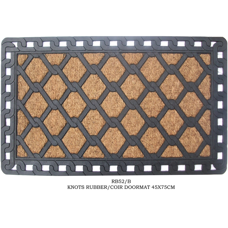 Madras Link 45 x 75cm Knots Rubber Coir Outdoor Mat I/N 4490241
