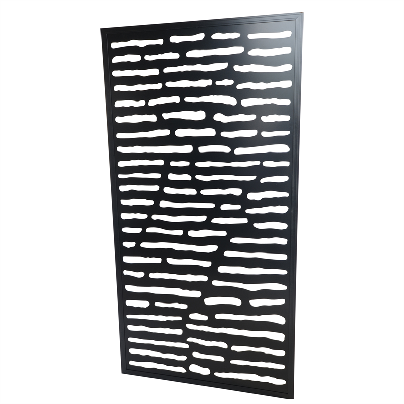 Protector Aluminium 1840 x 940mm Black Geometric Screen Panel