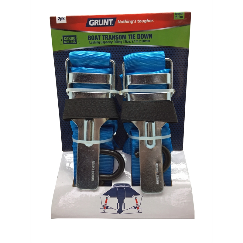 Grunt 50mm x 2.1m Ratchet Boat Transom 2 Pack Bunnings Warehouse