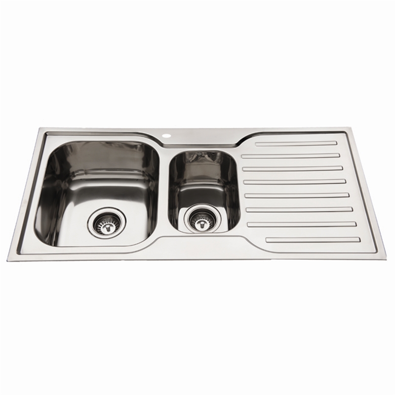Squareline 1080 Kitchen Sink With 1 & 3/4 Bowl And Drainer ...