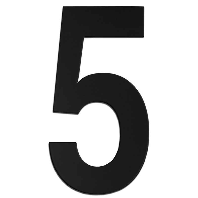 Sandleford 90mm Black Acrylic Numeral - 5