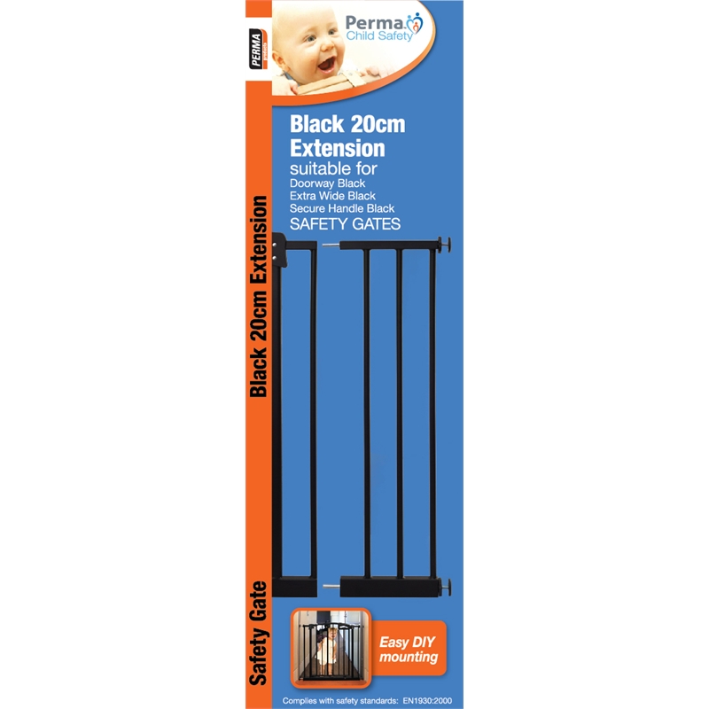 Perma Child Safety Black 20cm Gate Extension Bunnings Warehouse