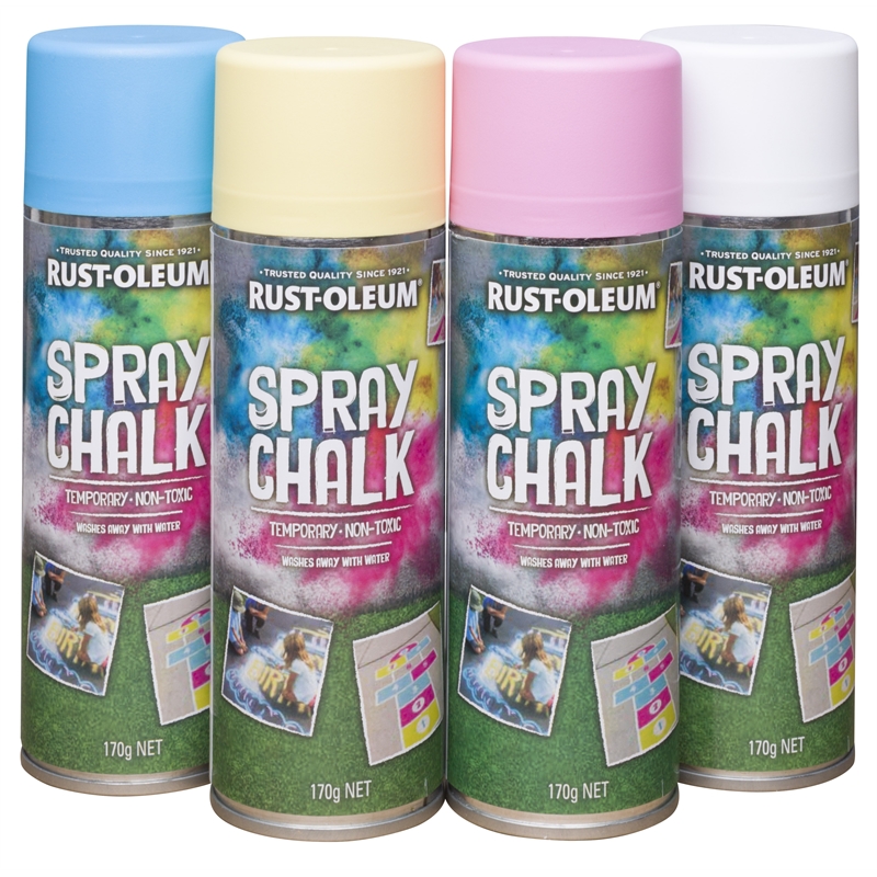 RustOleum 4 Piece Spray Chalk Kit Bunnings Warehouse