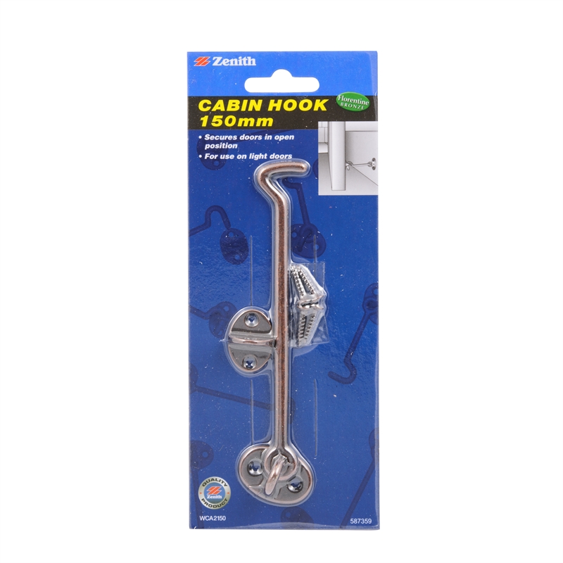 Zenith 150mm Florentine Bronze Cabin Hook Bunnings Warehouse
