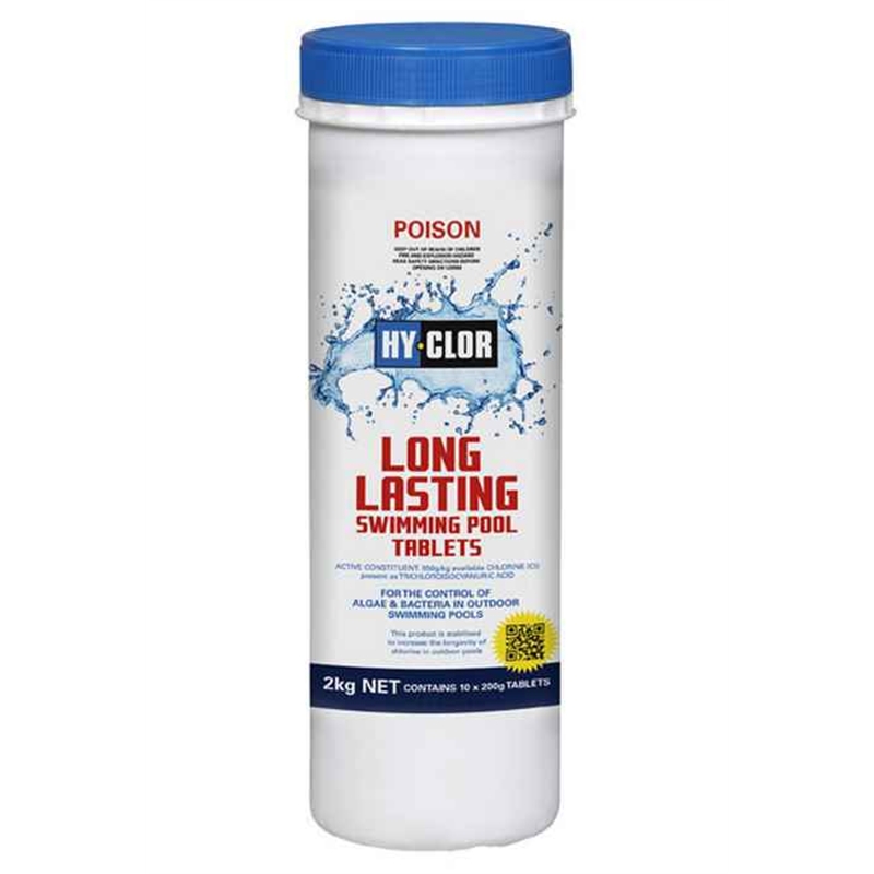 HyClor 2kg Long Lasting Pool Chlorine Tablets I/N 3090199 Bunnings