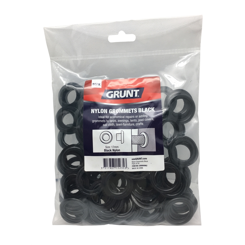 Grunt 17mm bing Black Nylon Grommets Bunnings Warehouse