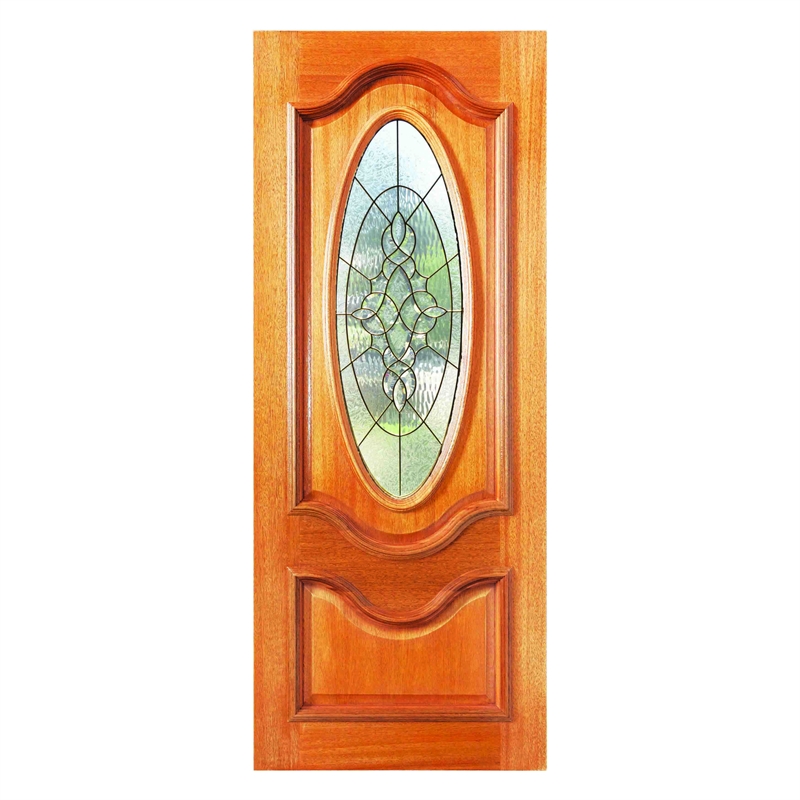 Woodcraft Doors 2040 x 820 x 40mm Olivia Lead Glass Entrance Door