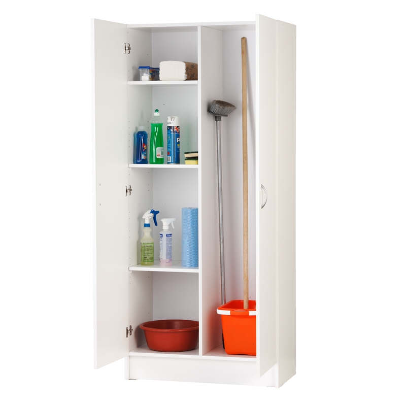 Bedford 900mm White 2 Door Cupboard | Bunnings Warehouse