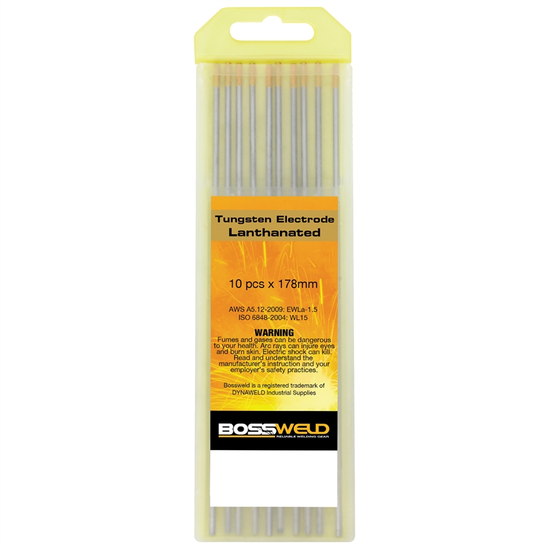 Bossweld 1.6mm Lanthanated Tungsten Electrode 10 Pack Bunnings
