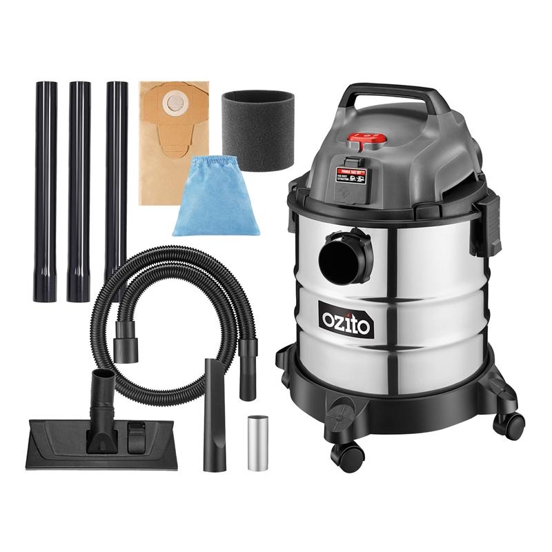 Ozito 1250W 20L Wet And Dry Vacuum With Power Take Off Bunnings Warehouse