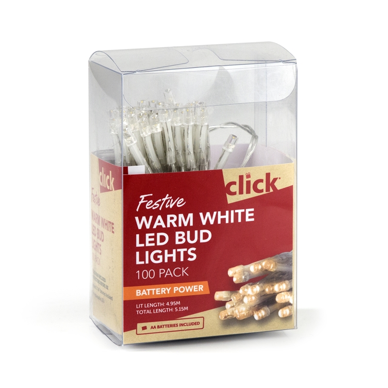 click battery operated led bud lights warm white 100 pack click battery operated led bud lights warm white 100 pack