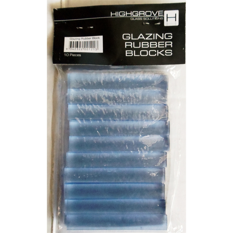 GLAZING RUBBER BLOCK HG PK10 GLASS SUPPORT HGV0112 Bunnings Warehouse