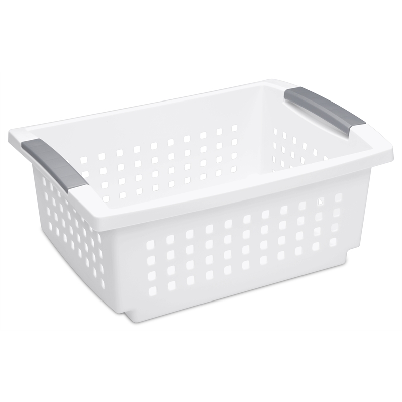 Sterilite 11L Stacking Storage Basket Bunnings Warehouse