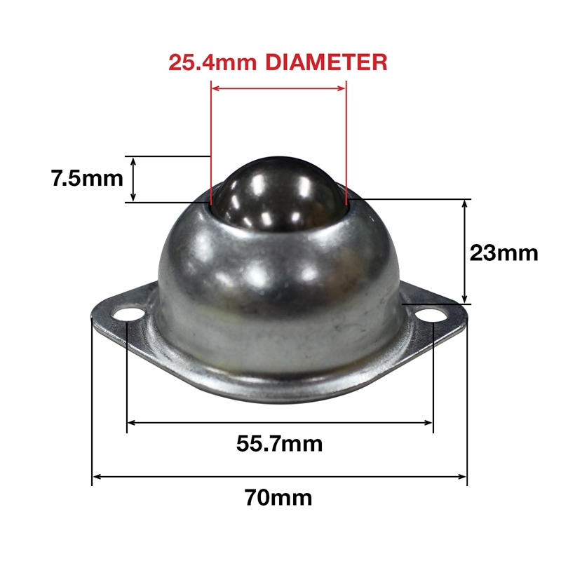 Richmond 25.4 x 30mm Ball Transfer Roller Bunnings Warehouse