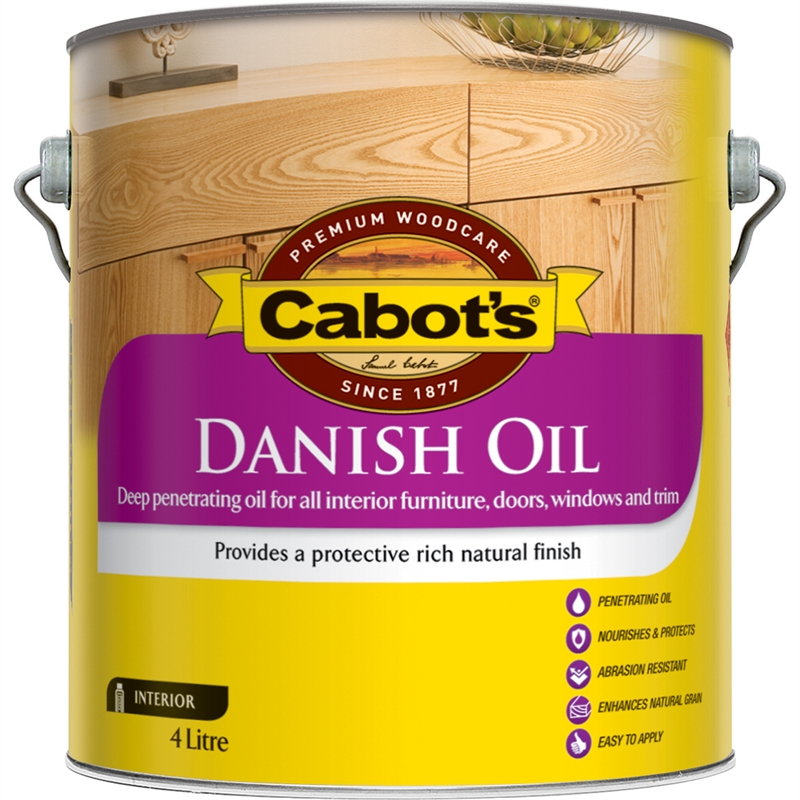 Cabot's 4L Clear Danish Oil | Bunnings Warehouse