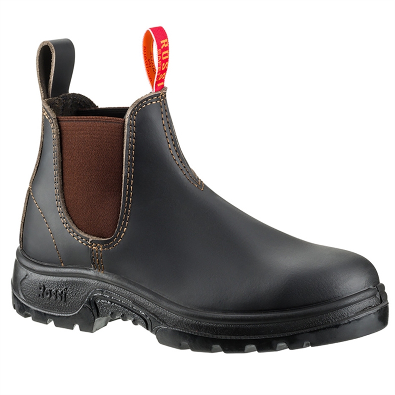 Rossi Elastic Sided Steel Cap Work Boots - Size 12 | Bunnings Warehouse